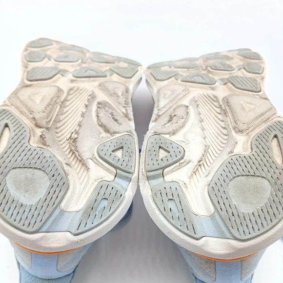 Hoka Clifton 9 Shoes Womens Size 7.5 Blue Orange Running Sneakers 1127896 ABIW - Picture 7 of 8